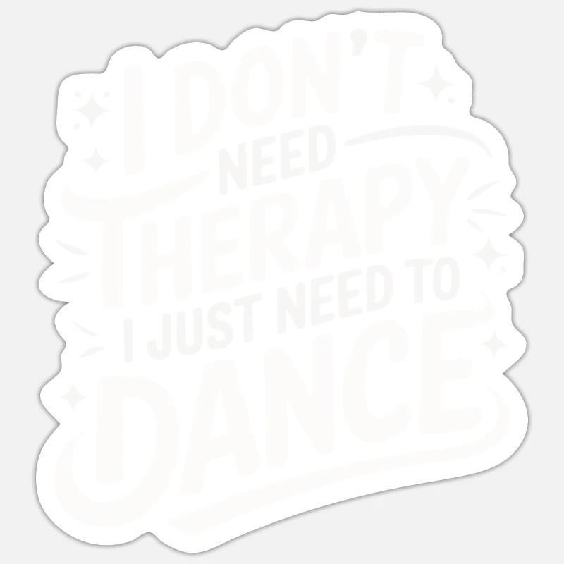 Dancing Dancers Dancing - Sticker size S (10 x 10 cm) - white matte