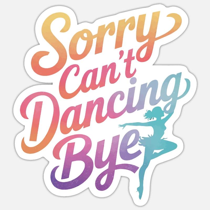 Dancing Dancers Dancing - Sticker size S (10 x 10 cm) - white matte