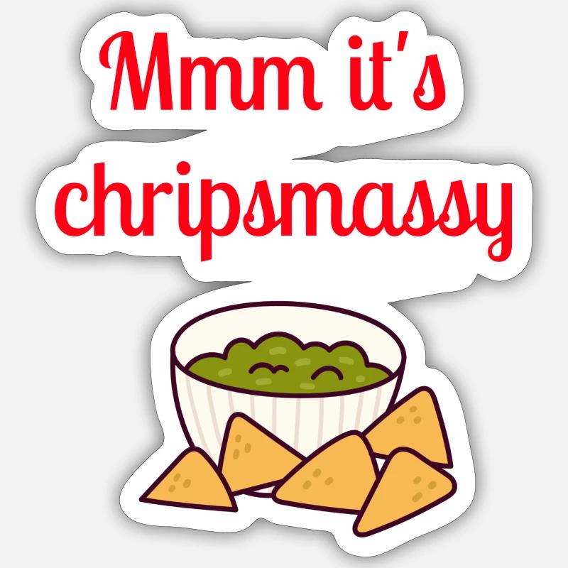 mmm it s chripsmassy designs Sticker taille S (10 x 10 cm)