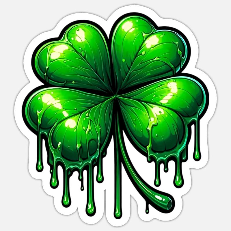 Four-leaf clover Sticker size S (10 x 10 cm)