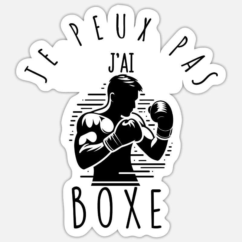I can't, I boxed. - Sticker size S (10 x 10 cm) - white matte