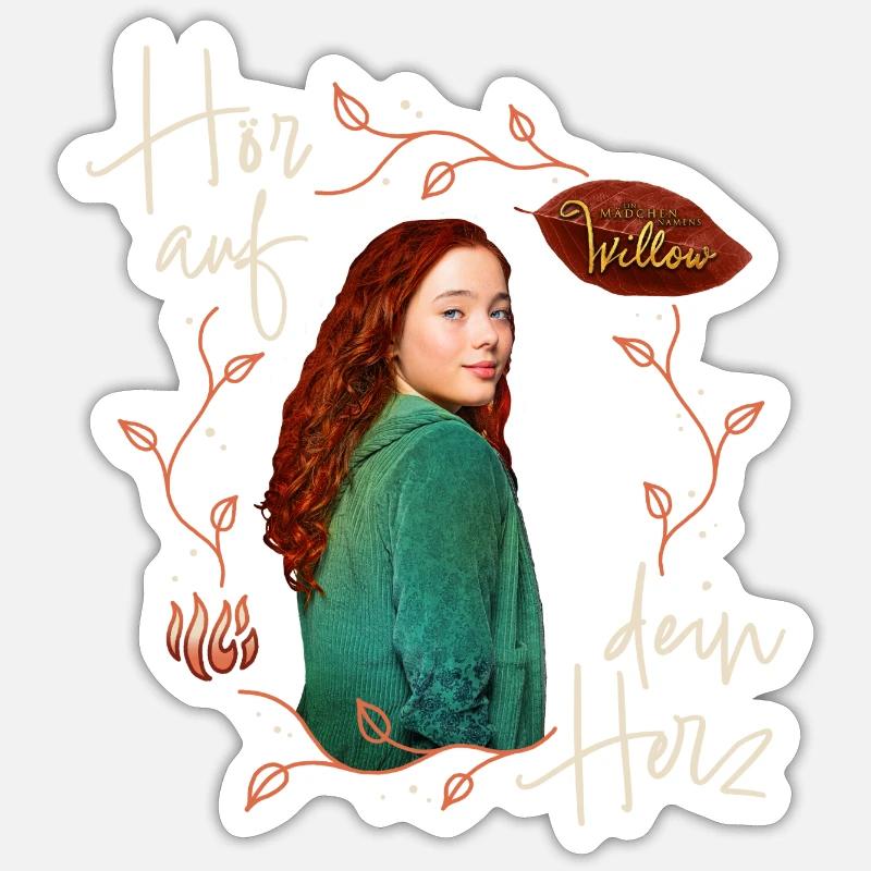 "Ein Mädchen Namens Willow" Spruch Mit Willow Sticker Größe S (10 x 10 cm)
