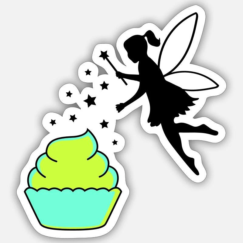 backfee - Sticker Größe S (10 x 10 cm) - Mattweiß