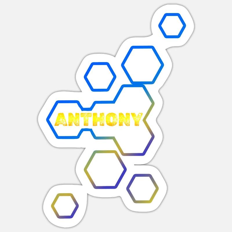 Name Anthony - Sticker size S (10 x 10 cm) - white matte