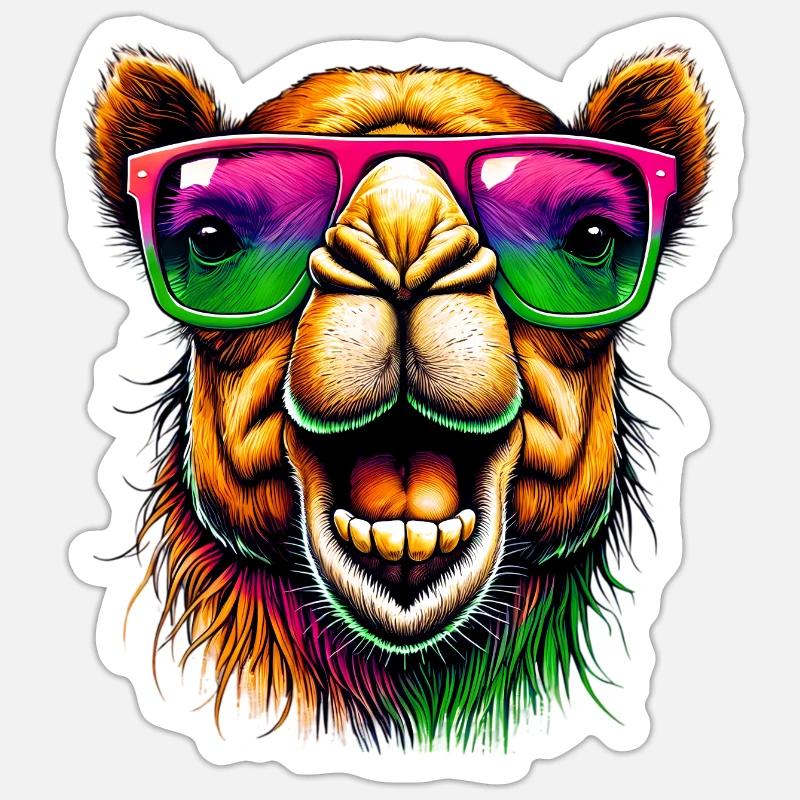 Kamel Sticker Größe S (10 x 10 cm)