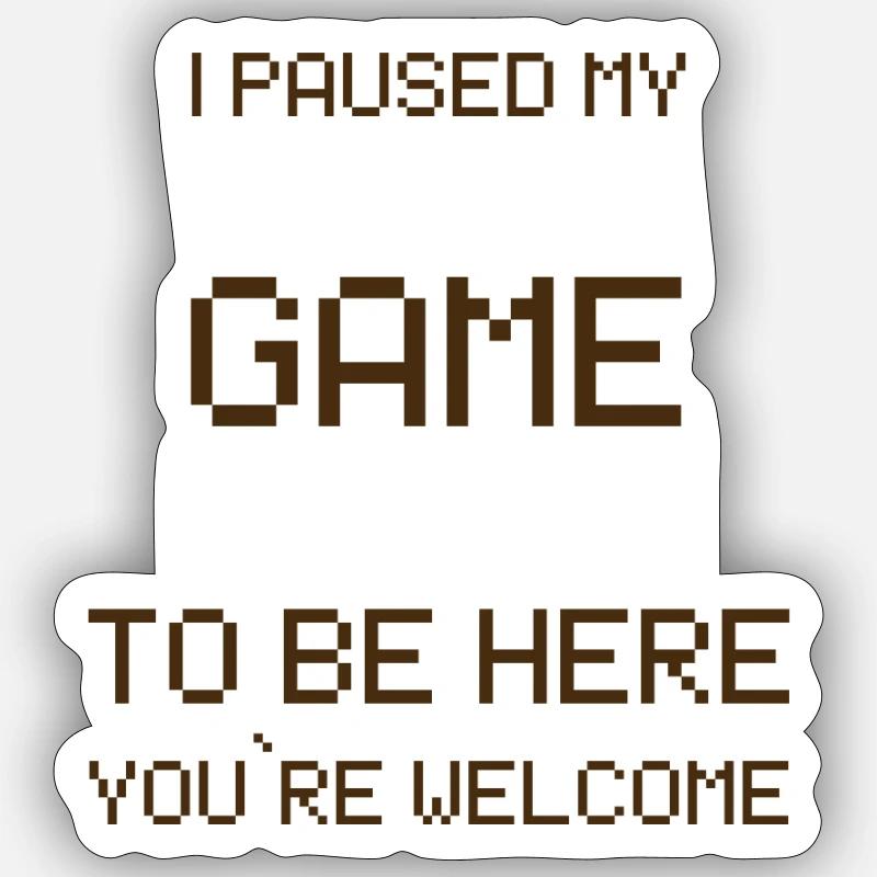 Game Lover - Sticker Größe S (10 x 10 cm) - Mattweiß