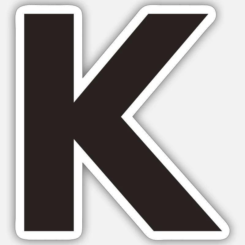K Sticker taille S (10 x 10 cm)