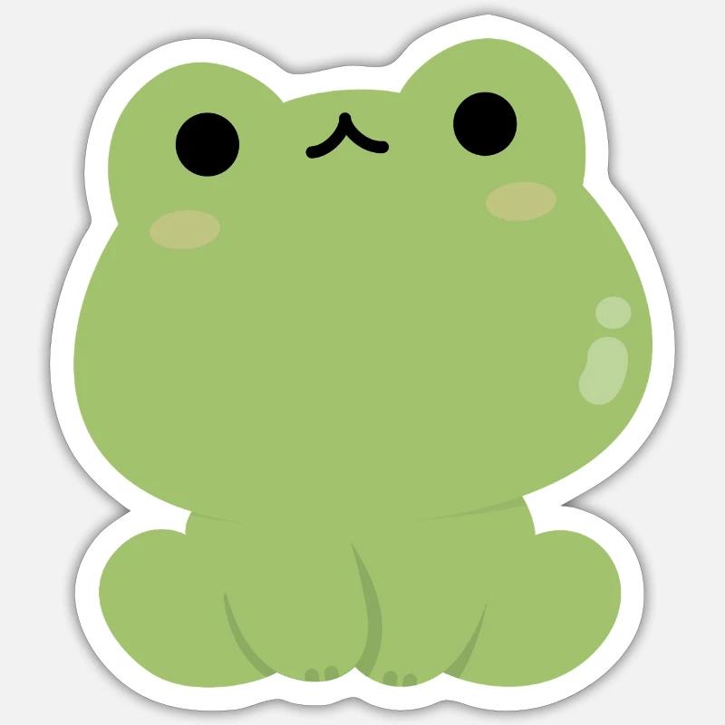 Cute Frog - Sticker size S (10 x 10 cm) - white matte