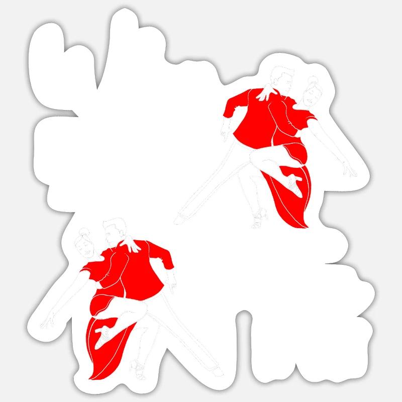 Danseuse de salsa Danseuse Sticker taille S (10 x 10 cm)