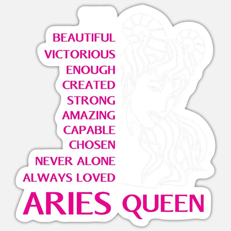 Sternzeichen Widder Sticker Größe S (10 x 10 cm)