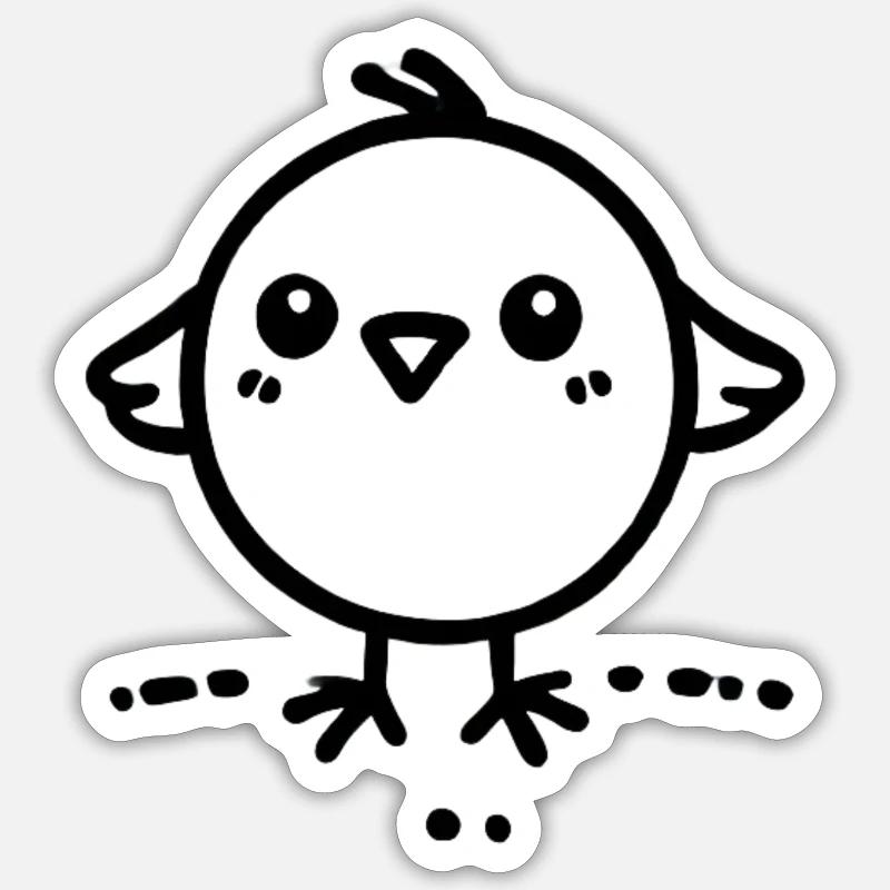 Cheeky Chick Sticker size S (10 x 10 cm)