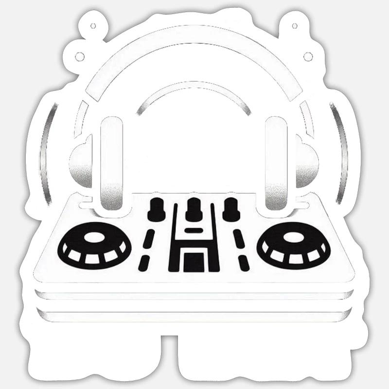 DJ Set Sticker size S (10 x 10 cm)