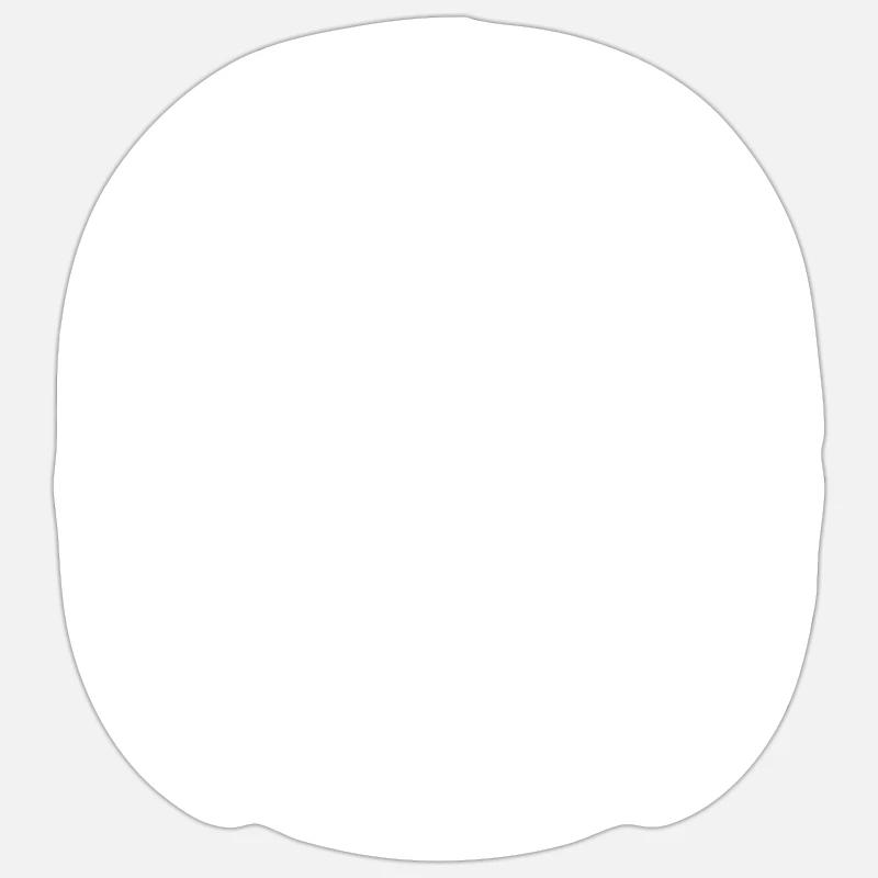 Mask - Sticker size S (10 x 10 cm) - white matte
