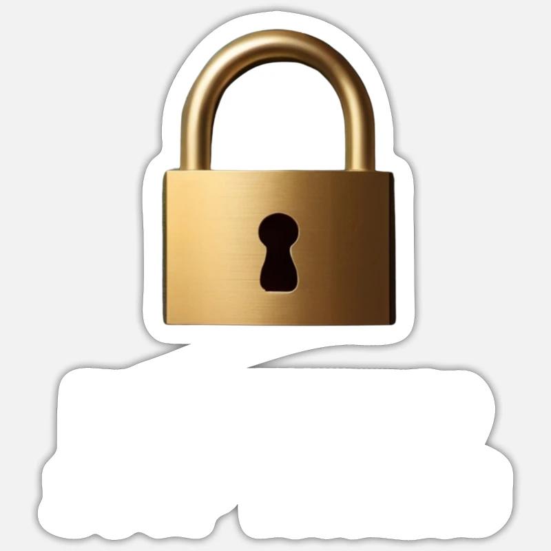 It’s Locked, Stop Asking - Sticker size S (10 x 10 cm) - white matte