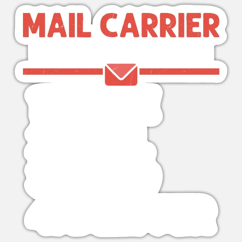 Mail Carrier Fitness Programm Mail Postal Worker Sticker Größe S (10 x 10 cm)