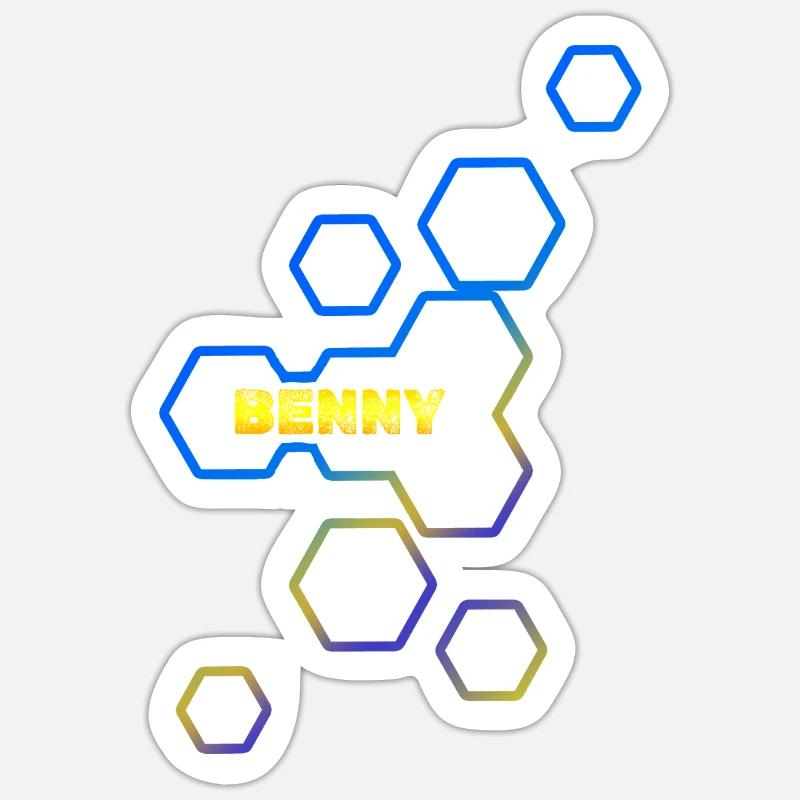 Gift for Benny - Sticker size S (10 x 10 cm) - white matte