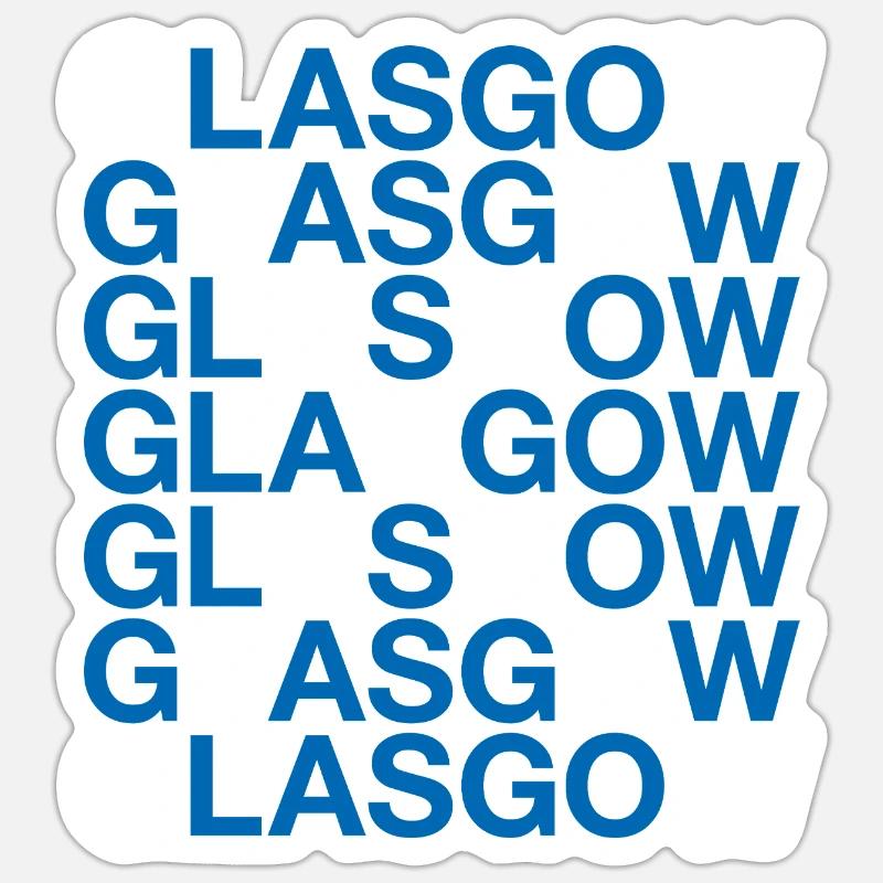 GLASGOW Drapeau de l’Écosse Sticker taille S (10 x 10 cm)