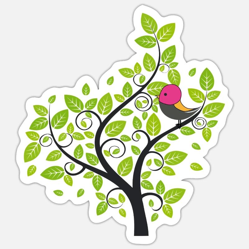 Spring - Sticker size S (10 x 10 cm) - white matte