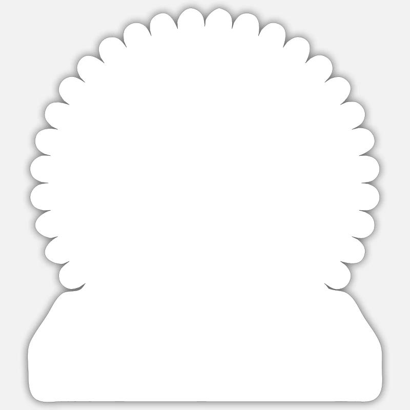 DJ Platines Soirée - Sticker taille S (10 x 10 cm) - blanc mat