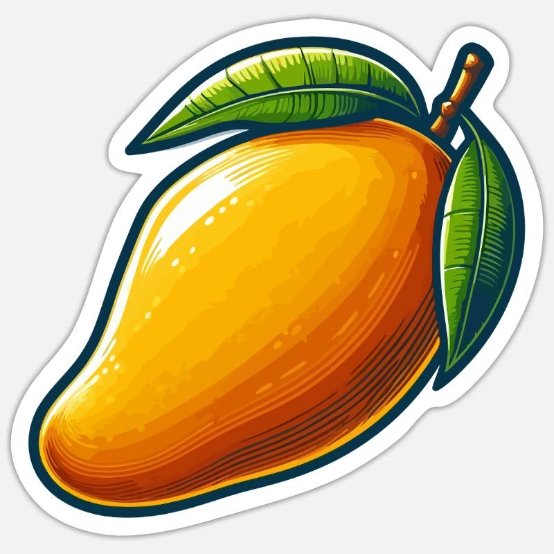 Mango, exotic fruit Sticker size S (10 x 10 cm)