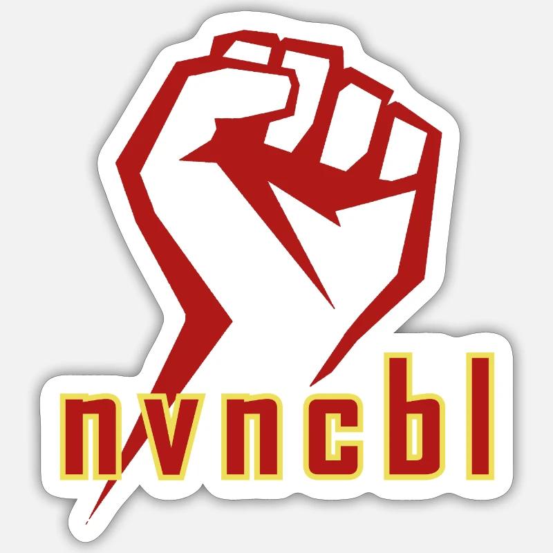 invincible 01 - Sticker Größe S (10 x 10 cm) - Mattweiß