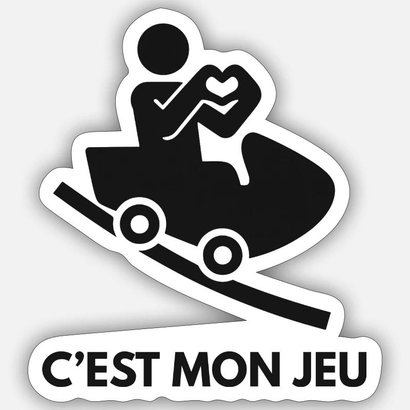 C'est mon jeu Sticker taille S (10 x 10 cm)