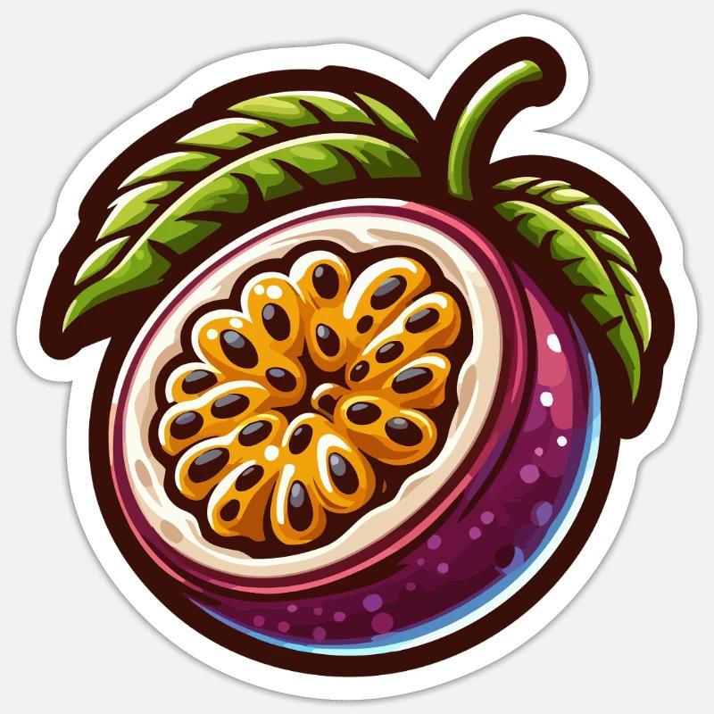 Exotic Fruit Passion Sticker size S (10 x 10 cm)