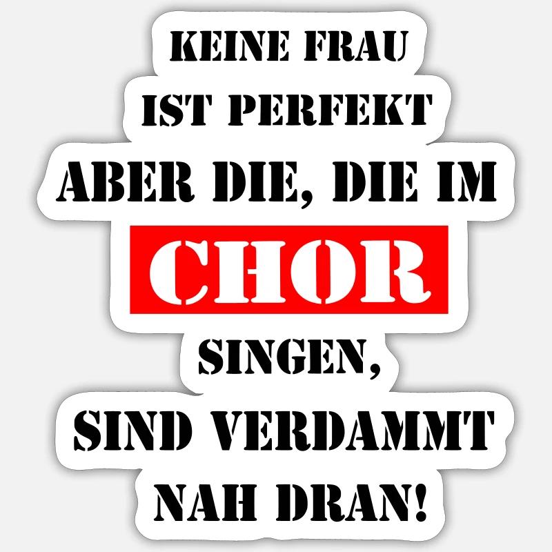 Chorale - Sticker taille S (10 x 10 cm) - blanc mat