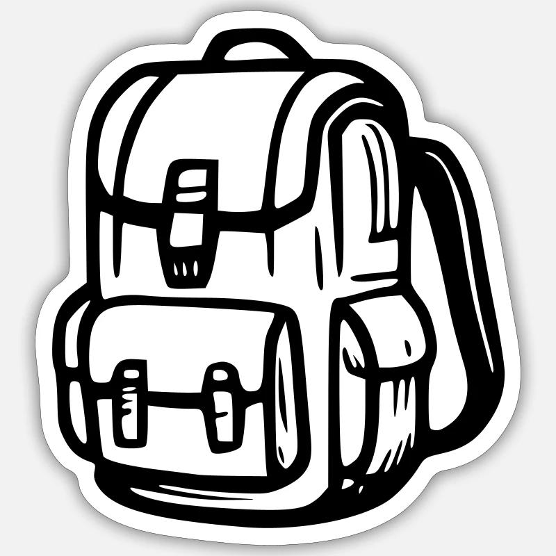 Survival backpack Sticker size S (10 x 10 cm)