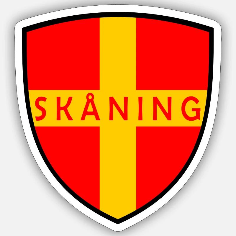 Scanie - Sticker taille S (10 x 10 cm) - blanc mat