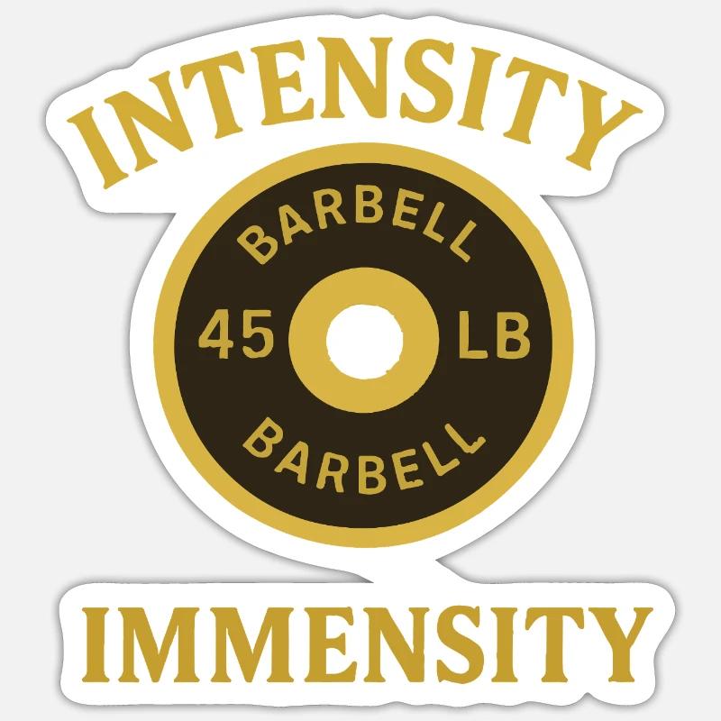Conception intensive de poids d’haltères Sticker taille S (10 x 10 cm)