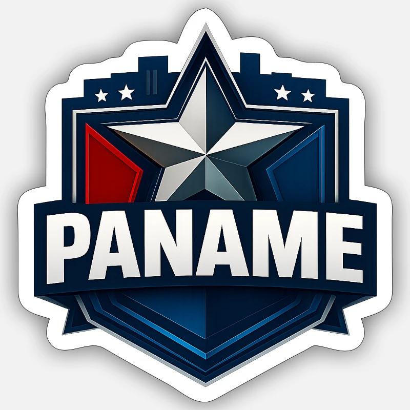 paname paris - Sticker size S (10 x 10 cm) - white matte