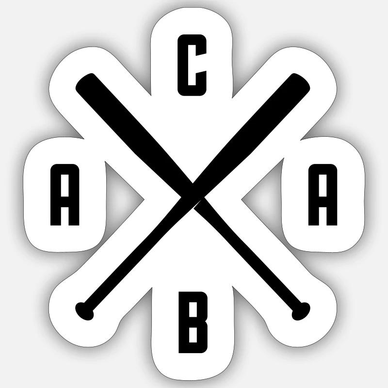 A C A B - Sticker taille S (10 x 10 cm) - blanc mat
