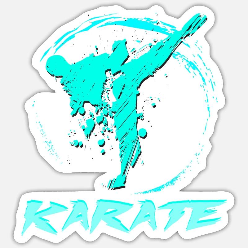 Karate Sticker Größe S (10 x 10 cm)