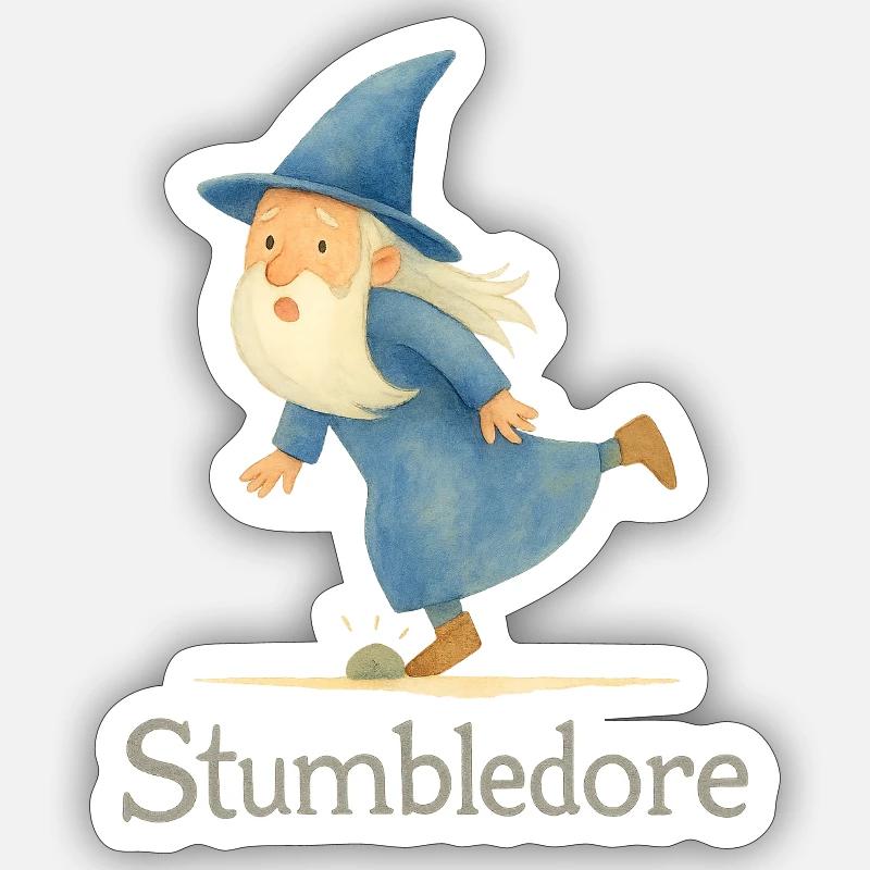 Stumbledore Zauberer (Medium Size) Sticker Größe S (10 x 10 cm)