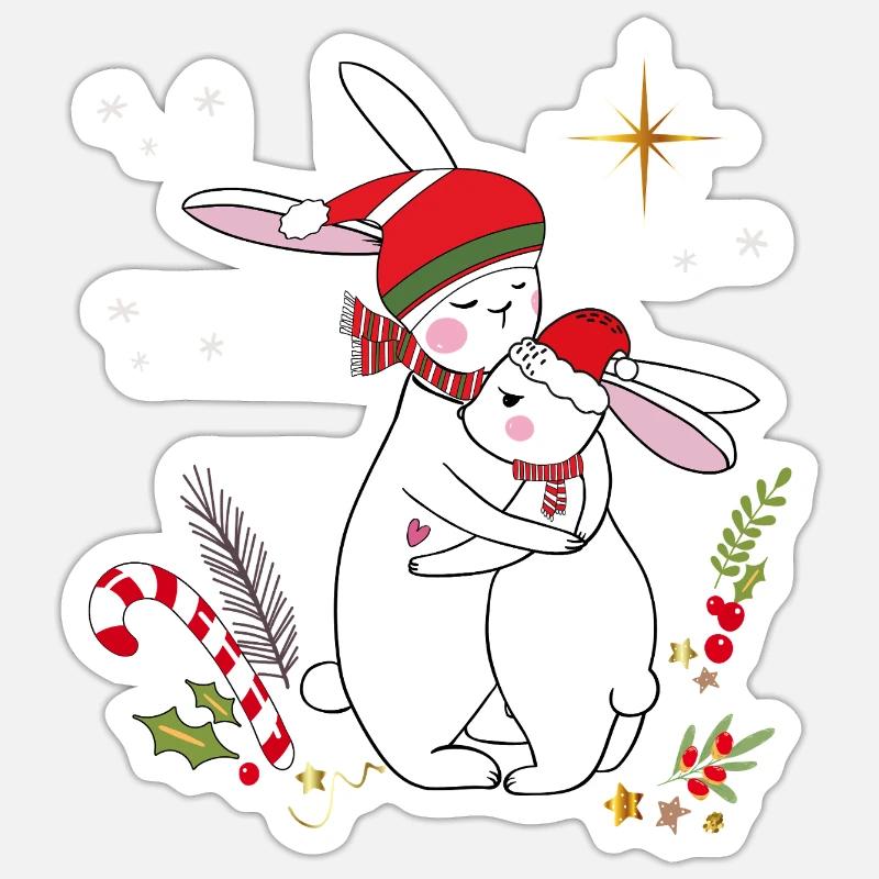 Advent - Sticker size S (10 x 10 cm) - white matte