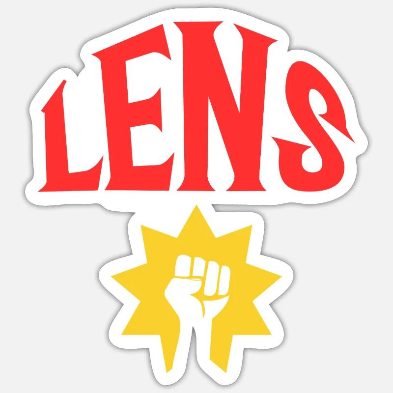 Lens - Sticker size S (10 x 10 cm) - white matte