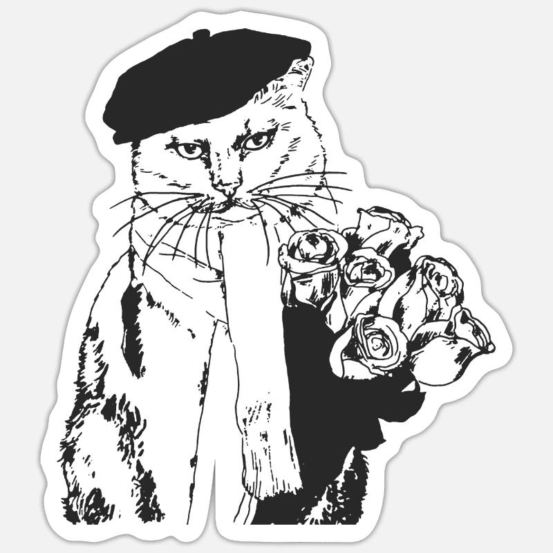 HERR STEHLEN SIE IHR MÄDCHEN - Sticker Größe S (10 x 10 cm) - Mattweiß