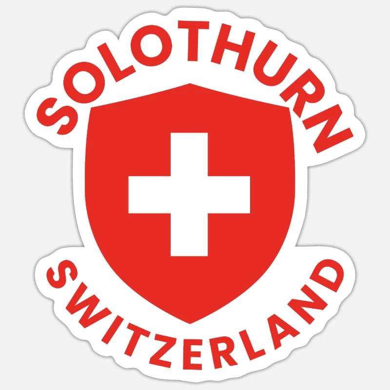 Solothurn Shield Emblem Sticker size S (10 x 10 cm)