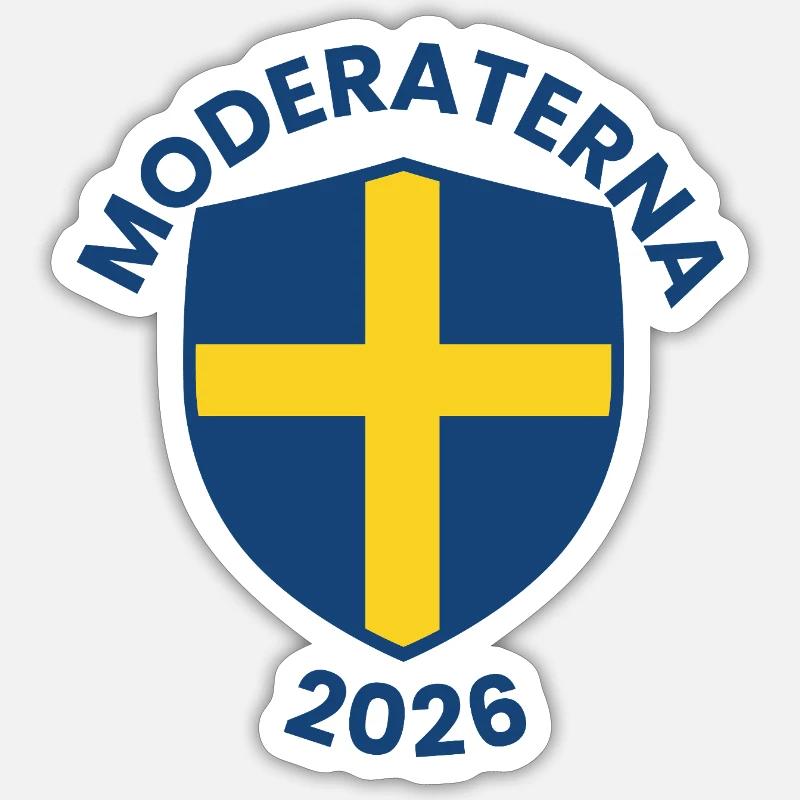 Nordic Shield Emblem 2026 - Sticker size S (10 x 10 cm) - white matte