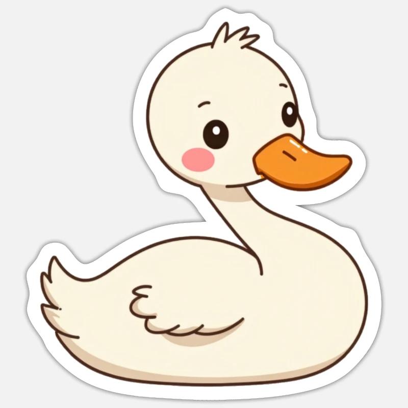 Schwan Sticker Größe S (10 x 10 cm)
