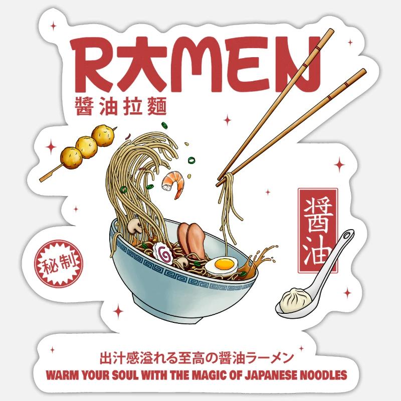 Ramen Sticker size S (10 x 10 cm)