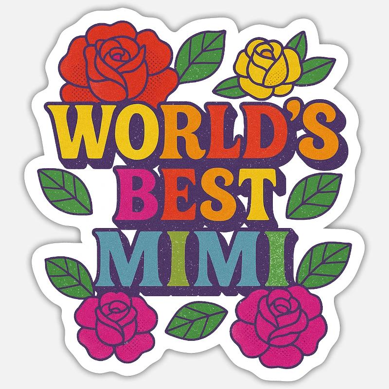 Die beste Mutter der Welt - Sticker Größe S (10 x 10 cm) - Mattweiß