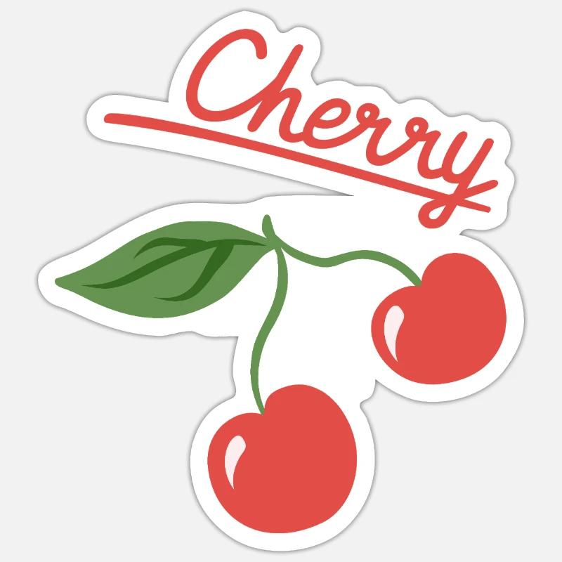 Cherry Fruit Summer Design Sticker size S (10 x 10 cm)