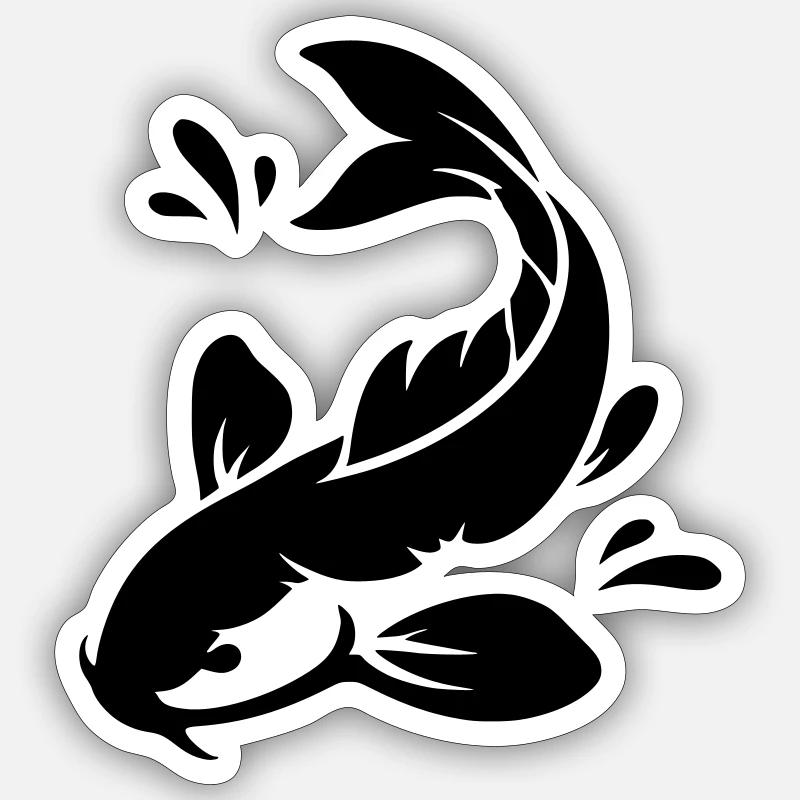 Koi Sticker size S (10 x 10 cm)