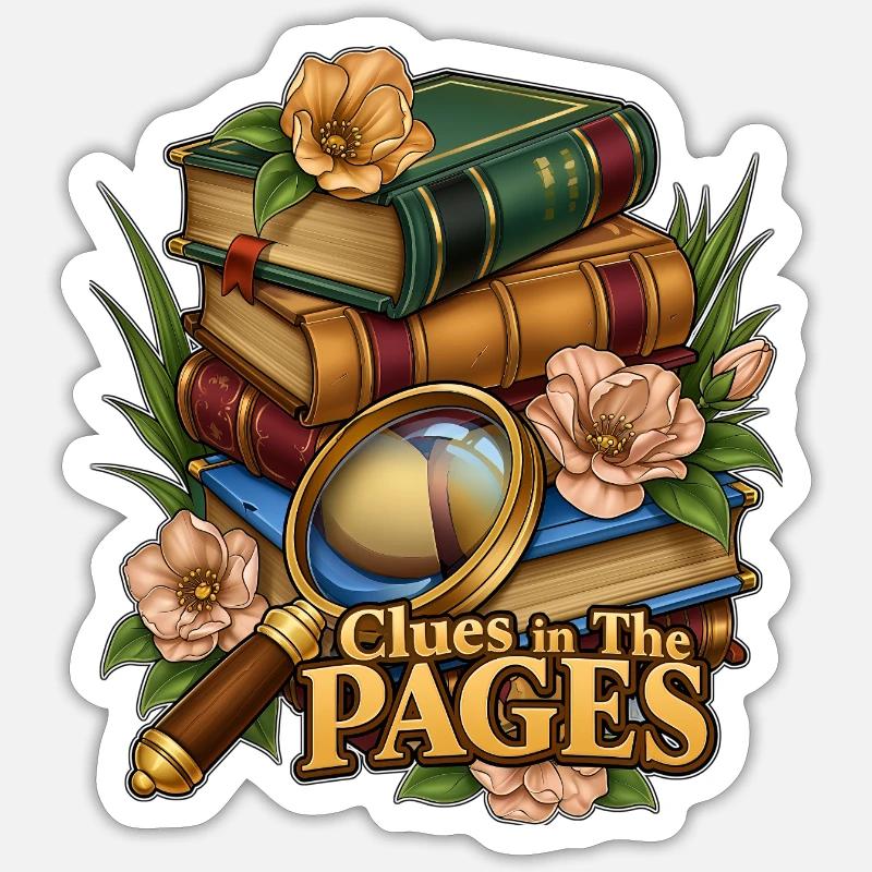 Indices dans les pages - Sticker taille S (10 x 10 cm) - blanc mat