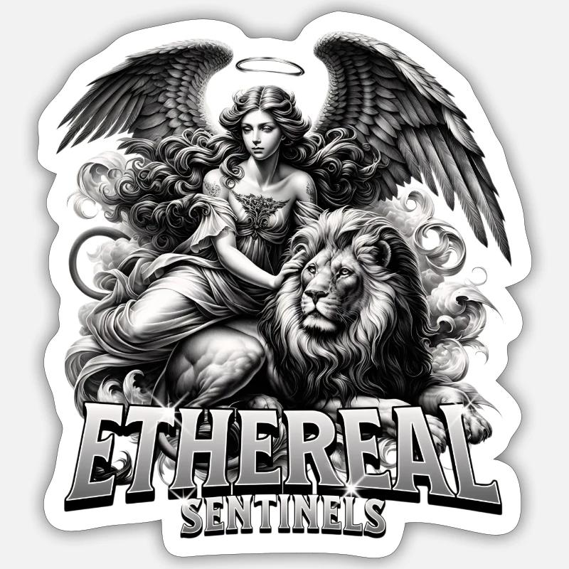 Wächter der Ätherwelt - Sticker Größe S (10 x 10 cm) - Mattweiß