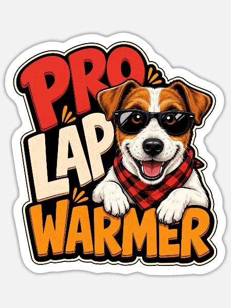 Jack Russell Terrier - Sticker Größe S (10 x 10 cm) - Mattweiß