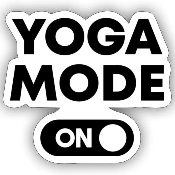 Yoga Meditation Spa Namaste - Sticker size S (10 x 10 cm) - white matte - Front