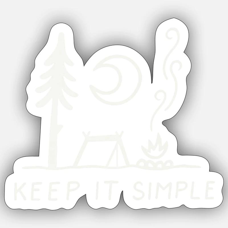 KEEP IT SIMPLE Sticker size S (10 x 10 cm)